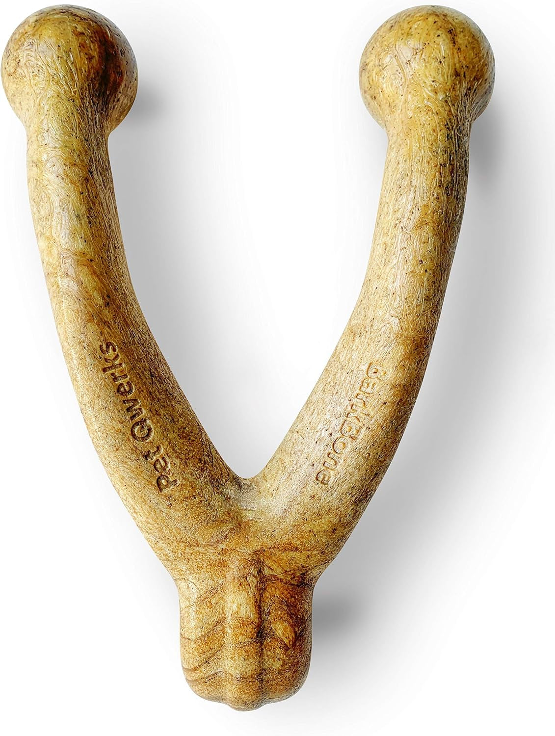 Wishbone Barkbone Nylon Chew Toy for Aggressive Chewers - Peanut Butter Flavor - 6.75 Inches
