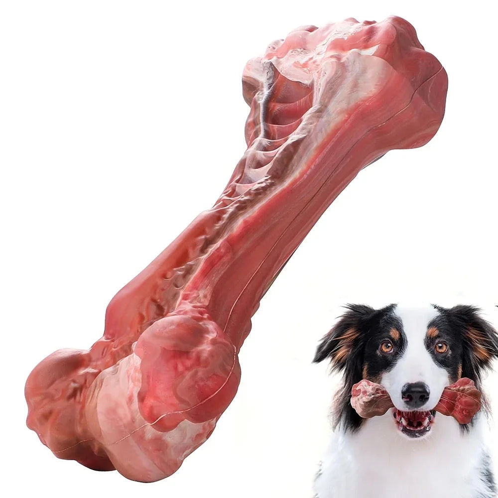 Indestructible Dog Chew Toys for Large Breeds - Durable Teething Toys for Aggressive Chewers, Natural Rubber Interactive Solutions for Pet Dental Care and Boredom Relief