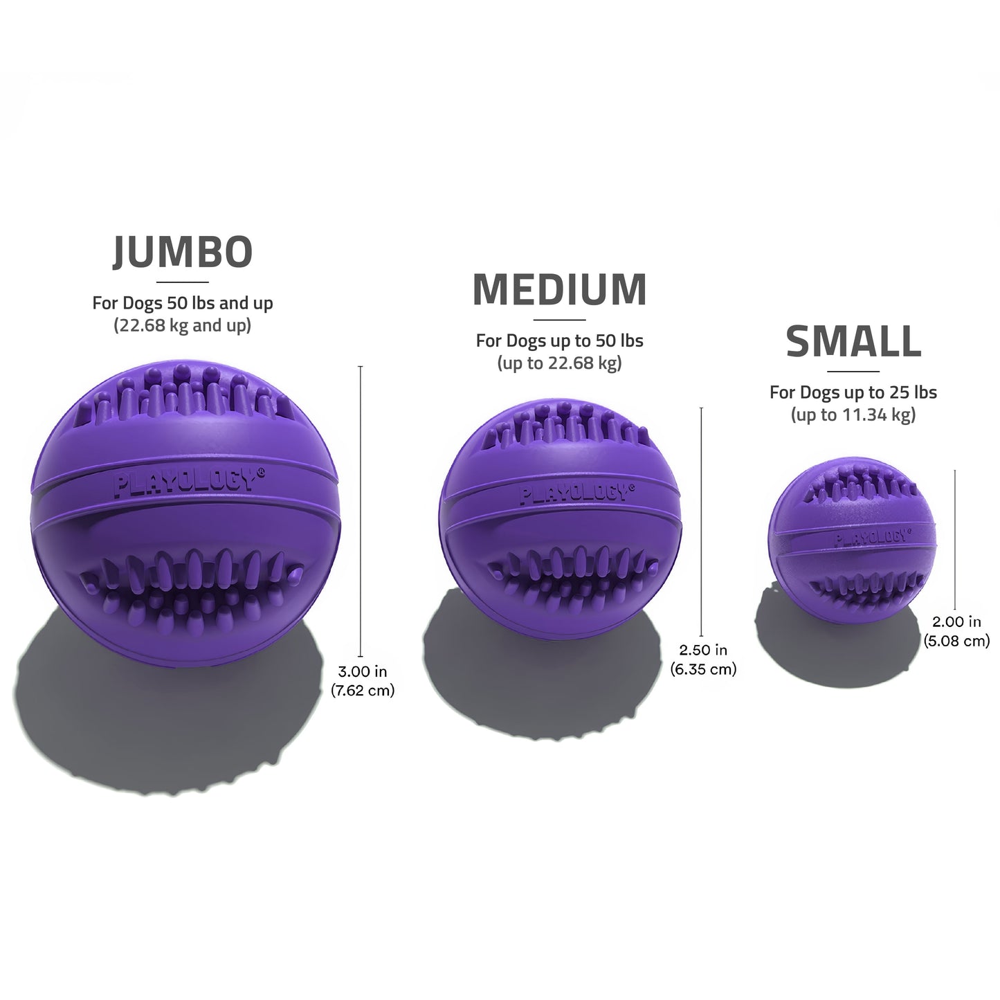 Dog Toys | Dental Chew Ball for Senior Dogs, Pork Scented Toy - Medium