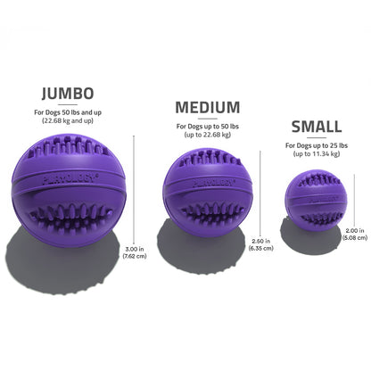 Dog Toys | Dental Chew Ball for Senior Dogs, Pork Scented Toy - Medium