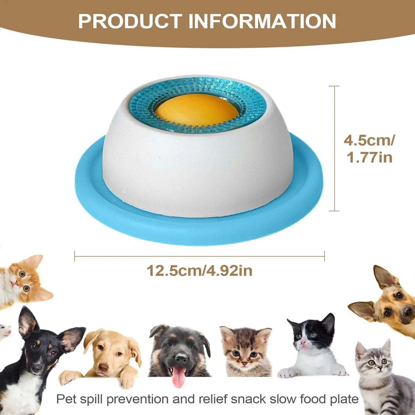 Lick Toys for Dogs Slow Feeder Food Dispenser for Puppy Interactive Dog Toys Dog Training Enrichment Cat Feeding Crate Accessory