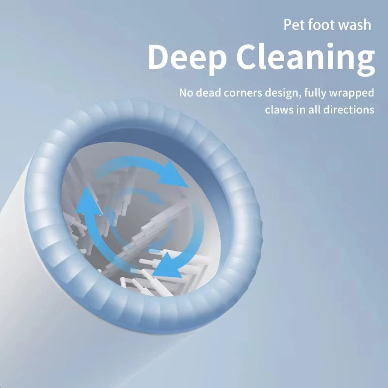 Electric Pet Paw Cleaner Automatic Dog Foot Washing Machine Portable USB-C Rechargeable Waterproof Cat Paw Washer Silicone Brush
