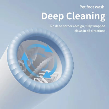 Electric Pet Paw Cleaner Automatic Dog Foot Washing Machine Portable USB-C Rechargeable Waterproof Cat Paw Washer Silicone Brush