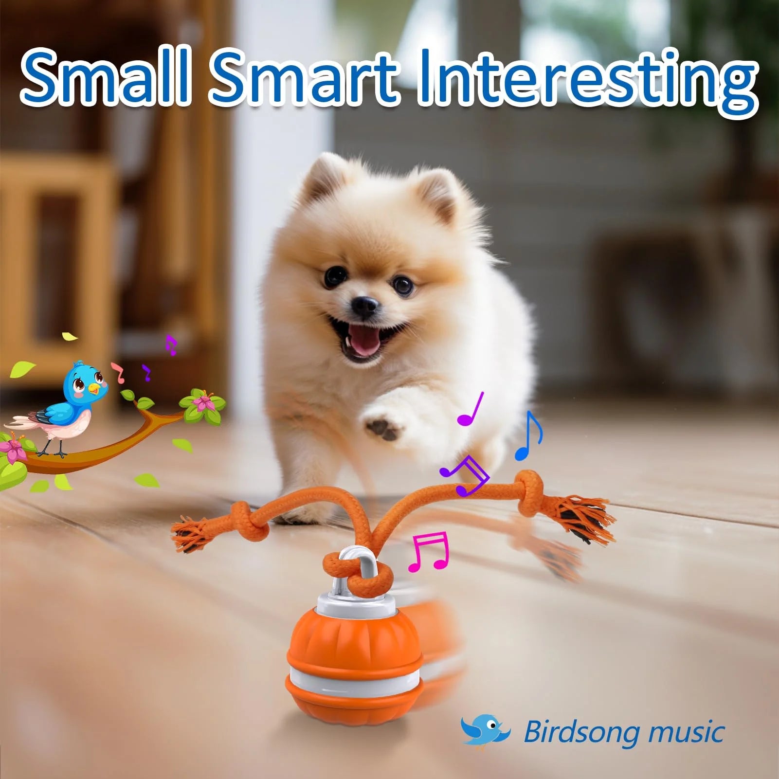 Interactive Motion-Activated Dog Ball Toy - Rechargeable Automatic Rolling Ball for Small Dogs and Puppies