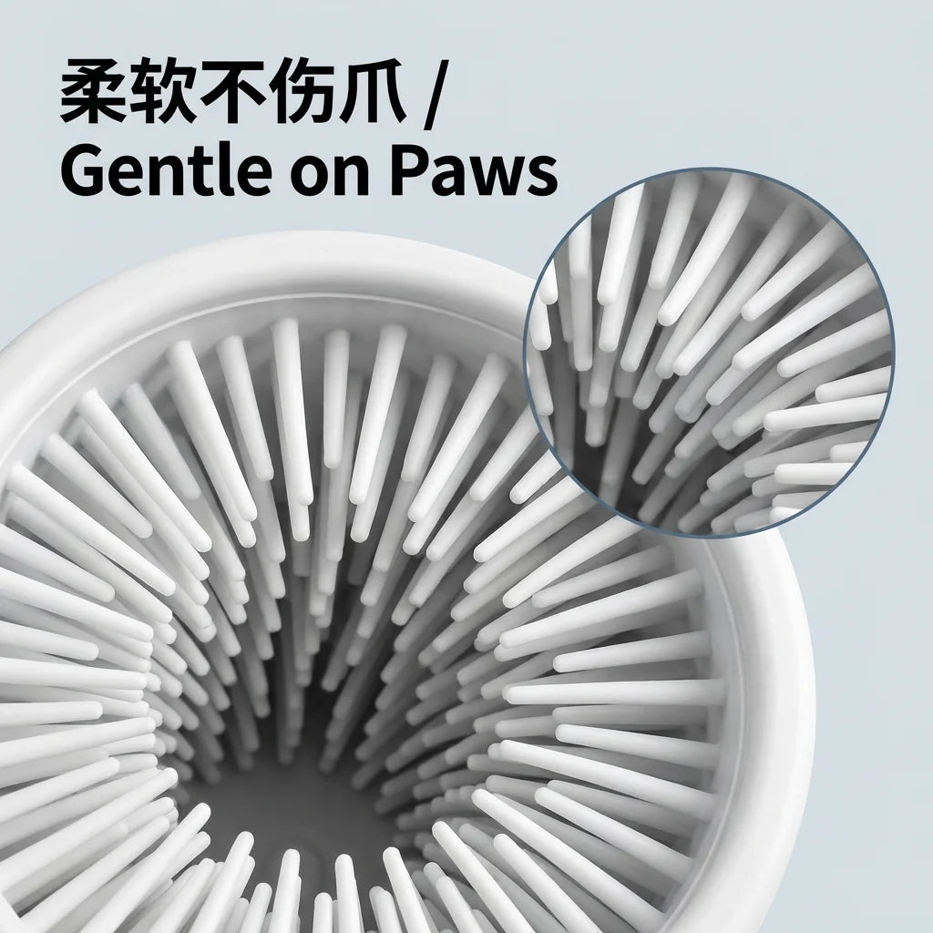 Electric Pet Paw Cleaner Automatic Dog Foot Washing Machine Portable USB-C Rechargeable Waterproof Cat Paw Washer Silicone Brush