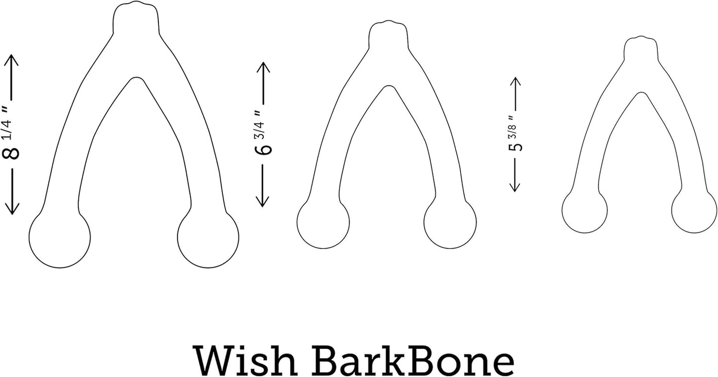Wishbone Barkbone Nylon Chew Toy for Aggressive Chewers - Peanut Butter Flavor - 6.75 Inches