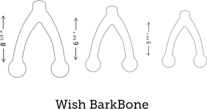 Wishbone Barkbone Nylon Chew Toy for Aggressive Chewers - Peanut Butter Flavor - 6.75 Inches