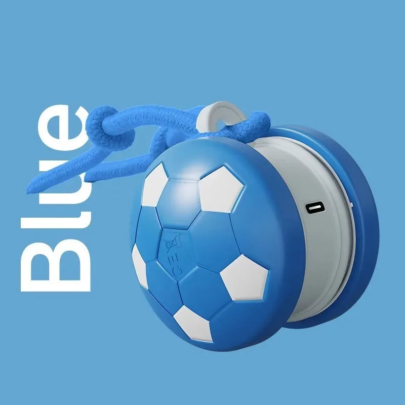 Smart Interactive Dog Toys Football Rolling Ball with Motion Activated Automatic Moving Dog Toy Balls Puppy Chew Toys Knot Rope