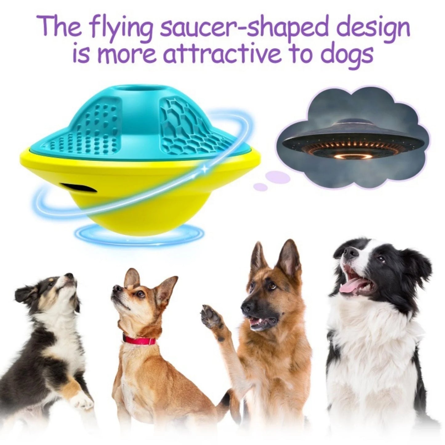 Interactive Dog Puzzle Toy by Toykingdee - Enrichment and Treat Dispensing Slow Feeder for Stimulating Playtime